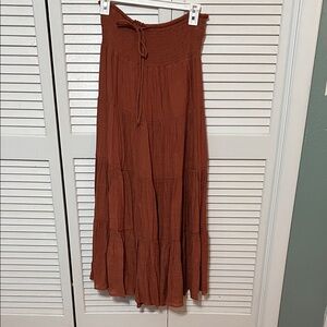 Dusty Pink Maxi Skirt